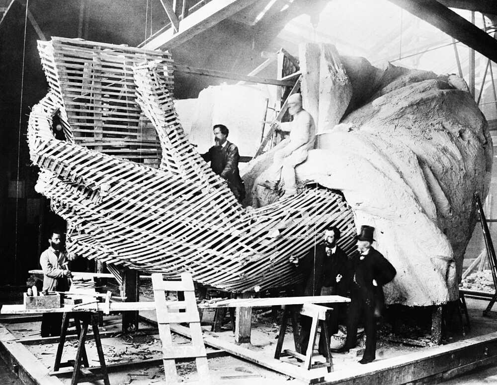 La construction de la statue de la Liberté La construction de la statue de la Liberté