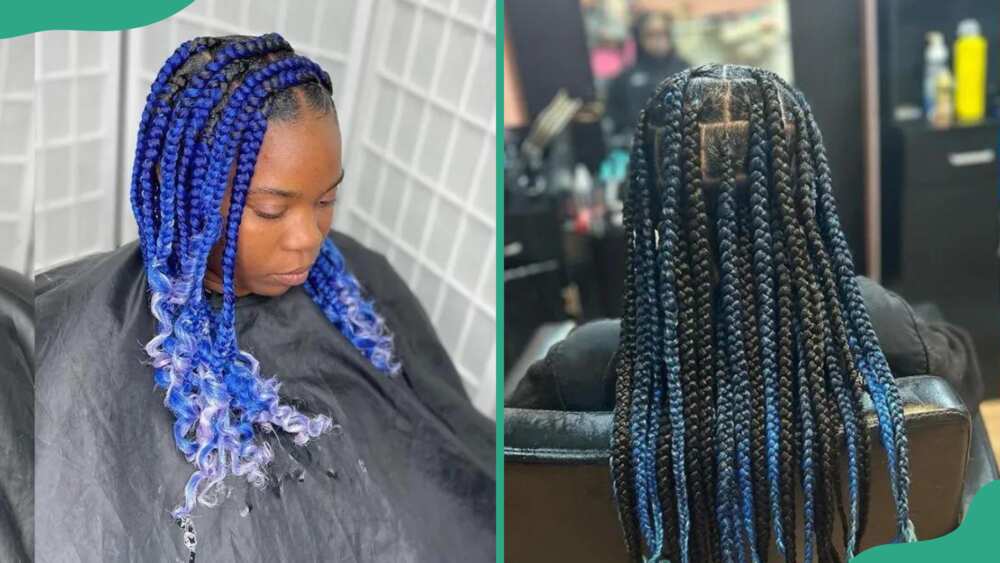 Coi Leray braids with ombre