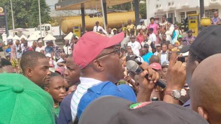 NLC strike update: Oyo governor, Makinde joins protest in Ibadan, video emerges