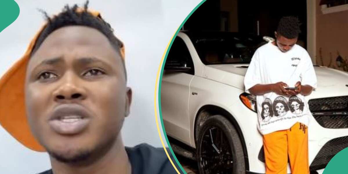 See how TikToker Oloba Salo lost is car to inferno on his way to Lagos (video)