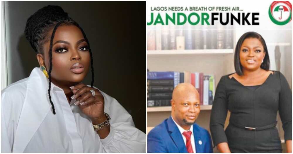 Funke Akindele and running mate Jandor