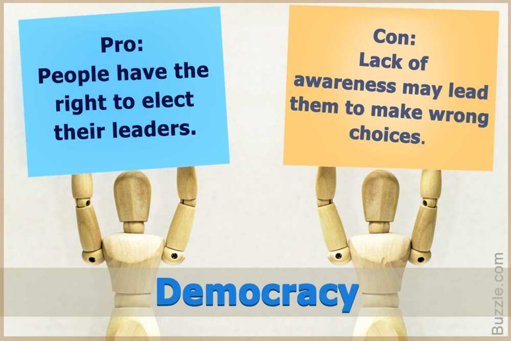 Pros and cons of democracy