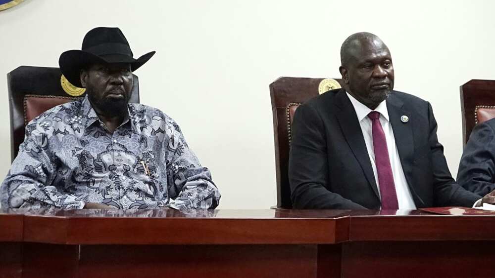 The clashes between forces loyal to President Salva Kiir (L) and his rival, Vice President Riek Machar (R), affected at least 28 villages, with 173 people killed