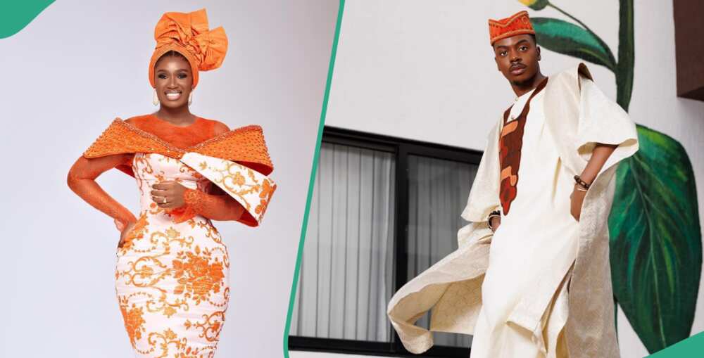 Real Warri Pikin and Enioluwa's attire at Moses Bliss' wedding