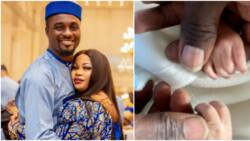 "We waited for 7 years": Actor Adeniyi and wife finally become parents as they welcome twins