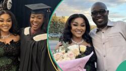"You are an amazing young lady": Mercy Aigbe's hubby Kazim jubilates over her daughter's graduation