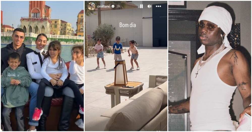 Photos of Cristiano Ronaldo, his family and Rema