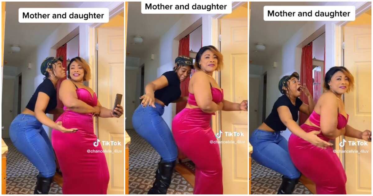 Curvy young-looking mum and her fine daughter shake waists, video confuses many people
