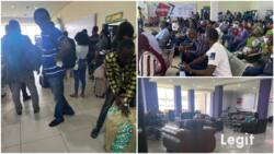 Photos: Passengers in "Pain" at Benin airport's waiting area with no air conditioners, VIP lounge charges N3,000 for sitting