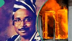 BREAKING: Tension as hoodlums set house of ex-Benue governor ablaze