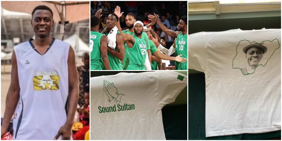 Sound Sultan: Nigerian basketball team D'Tigers observe 1-minute silence, rock shirts with his name, image