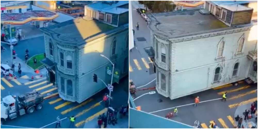 Residents in awe as video shows moment house is lifted and moved to new location