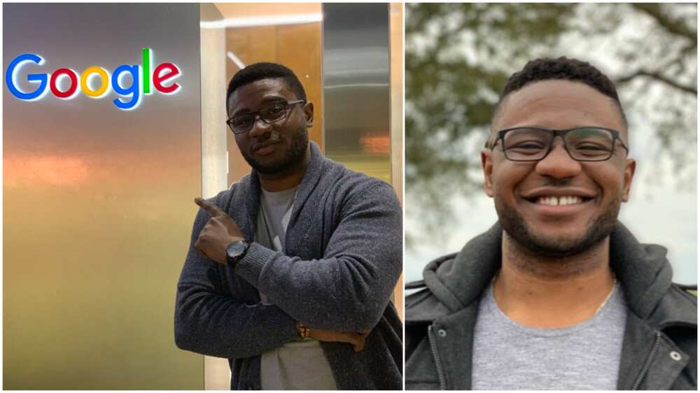 The man said the Google job feels amazing. The man said the Google job feels amazing.