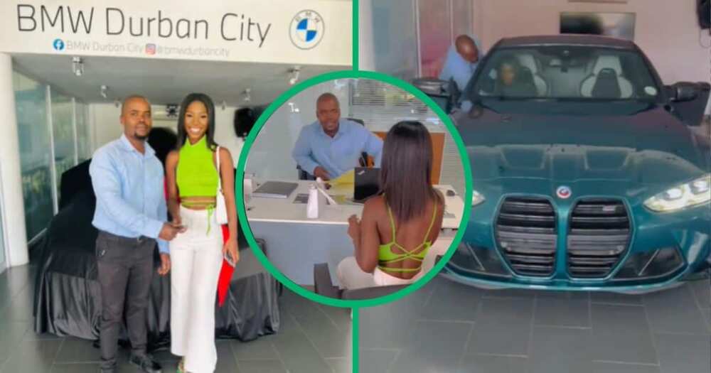 TikTok video of 21 year old buting BMW in Durban
