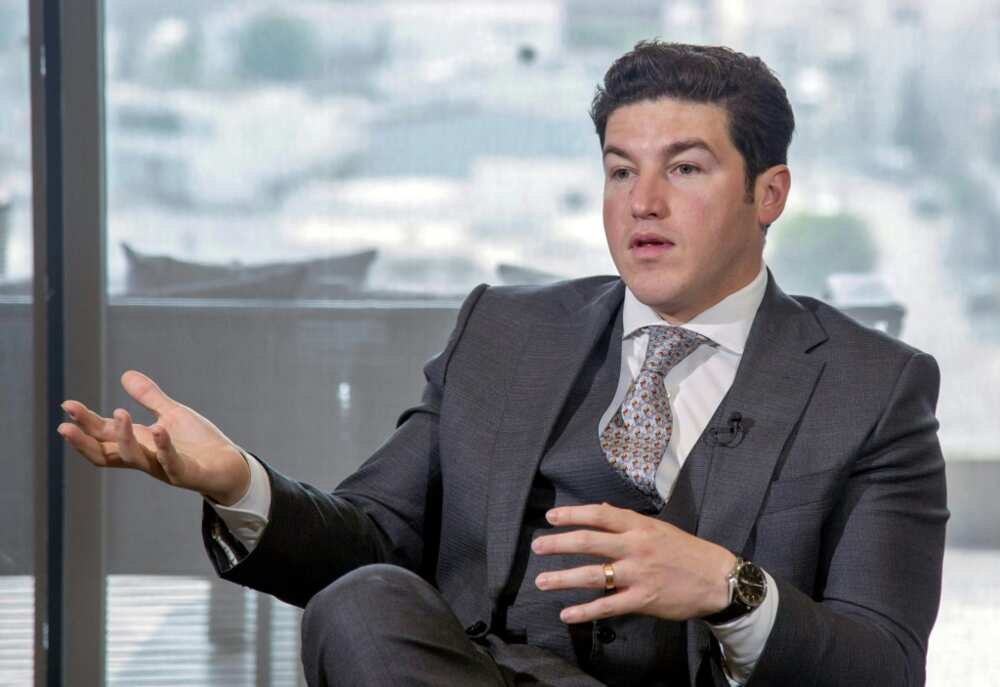 Nuevo Leon Governor Samuel Garcia talks during an interview with AFP about Tesla's plan to open a factory in his northern Mexican state Nuevo Leon Governor Samuel Garcia talks during an interview with AFP about Tesla's plan to open a factory in his northern Mexican state