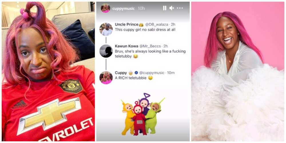 DJ Cuppy replies Twitter troll who said she dresses like teletubbie