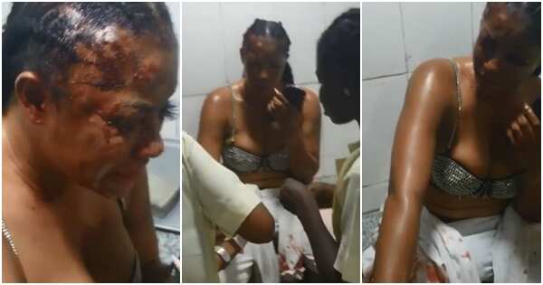 Angela Okorie reacts to claims she made up her attack and injuries (video)