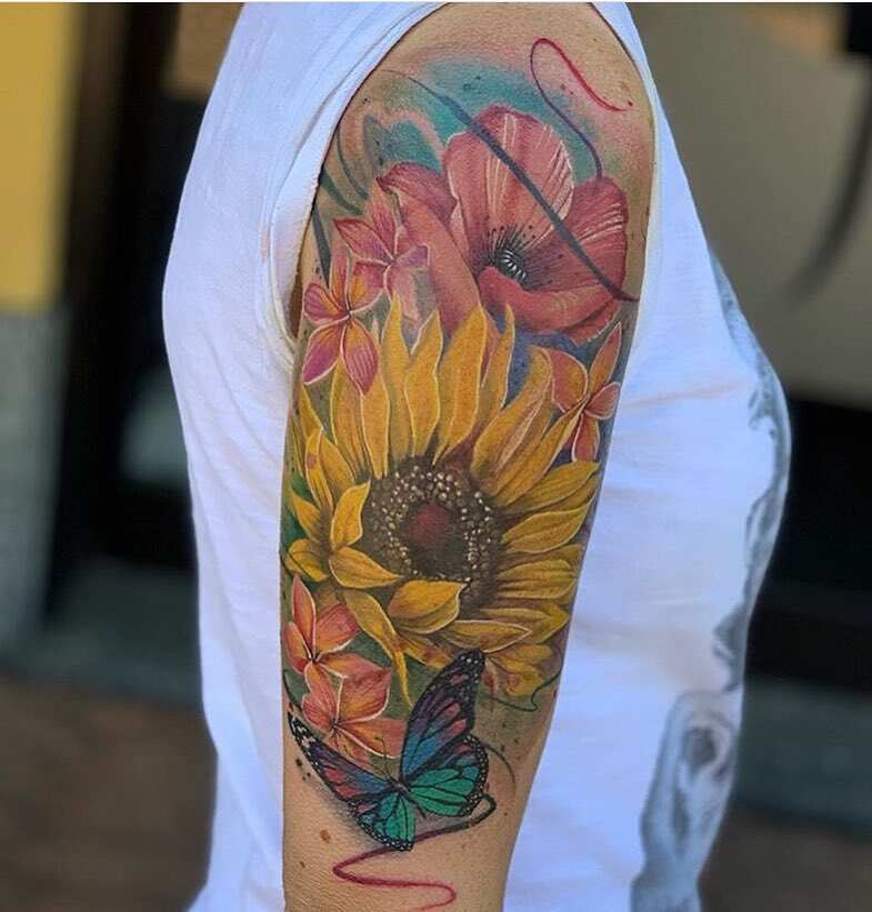 Sunflower tattoo