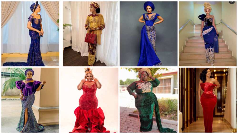 Latest Nigerian velvet gown styles that will stun the onlookers