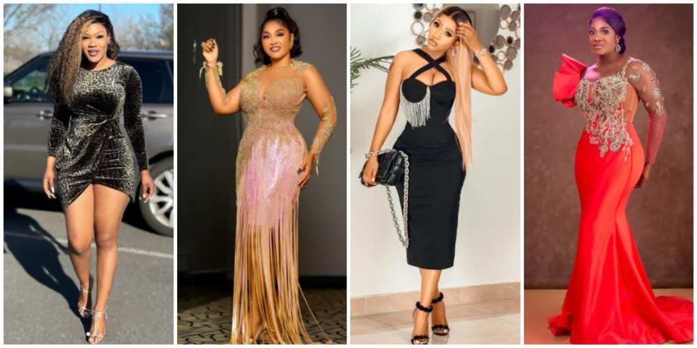 Photos of Nigerian celebrities with the same first name: Mercy.