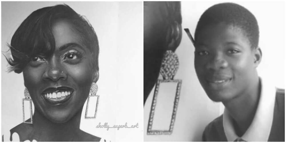 Meet talented self-taught artist behind amazing portrait of Tiwa Savage