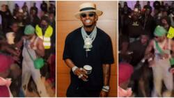 Diamond Platnumz's bodyguards rough up fan who grabbed singer's hand as he got on stage