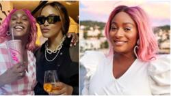 "It looks beautiful": Eagle eye fans spot engagement ring on Cuppy's hand as she bonds with US rapper in Oman