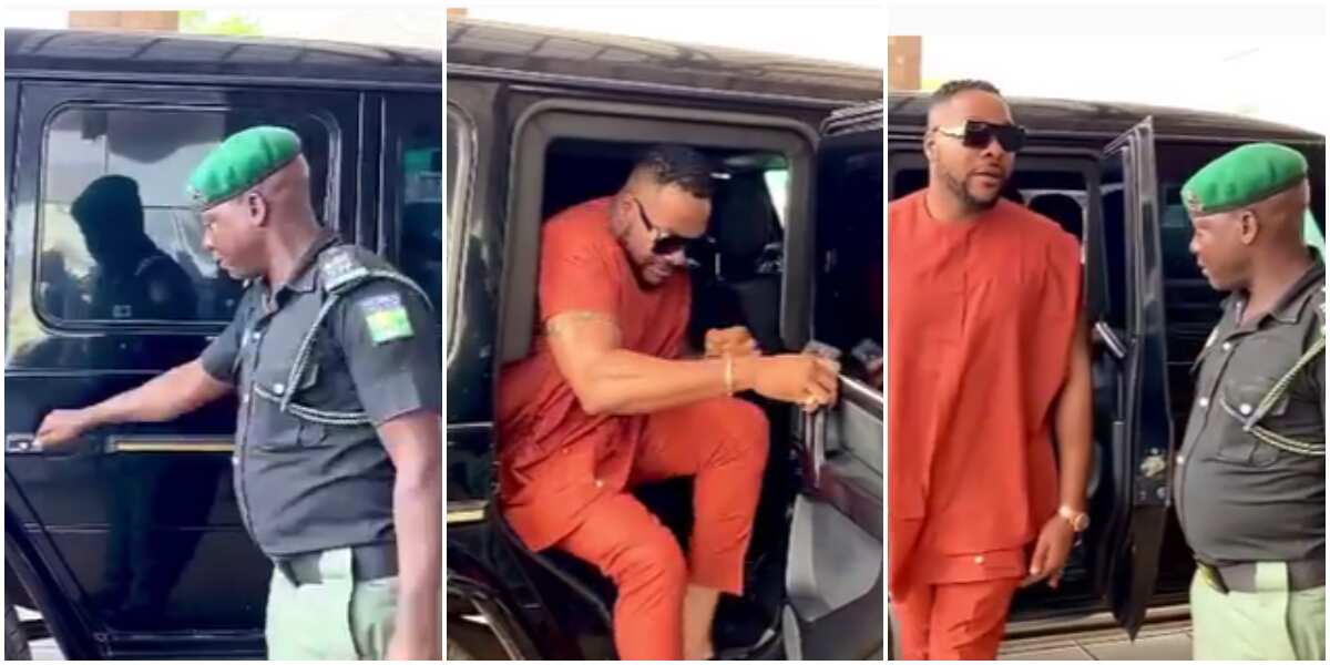 Fans bash actor Bolanle Ninalowo for letting police officer open his car door