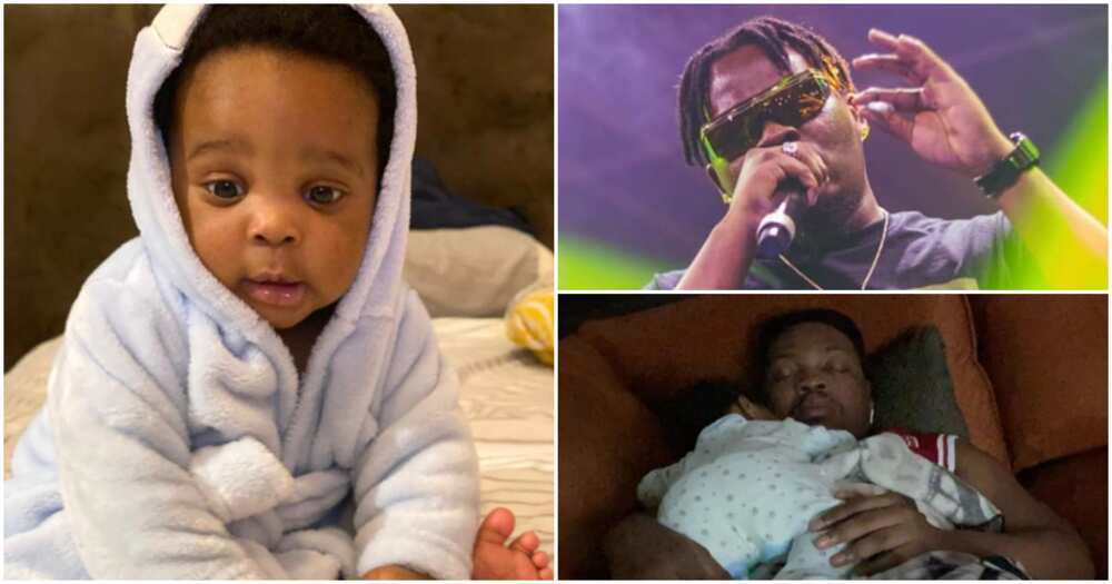 Rapper Olamide floods IG with photos of his son Tunre as he celebrates 1st first birthday