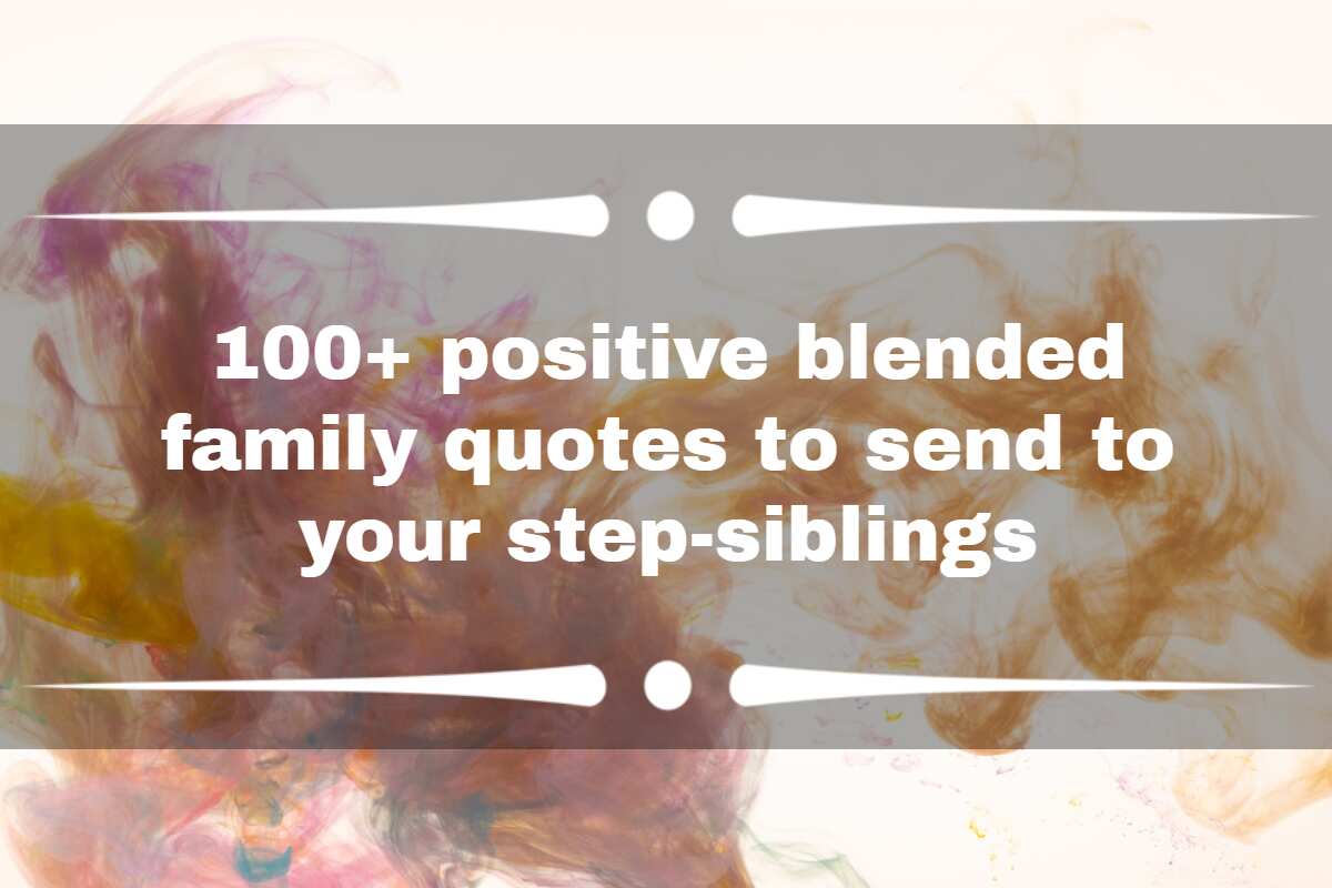 blended family sayings