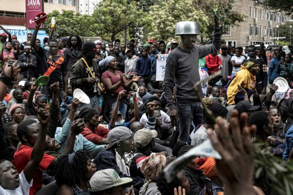 Kenyans demonstrated on July 7 -- a traditional day of protest -- over the rising cost of living