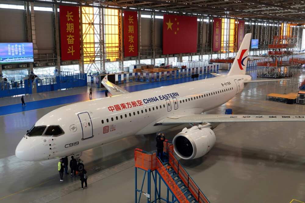 China announced the first delivery of its new domestically produced jetliner, the C919