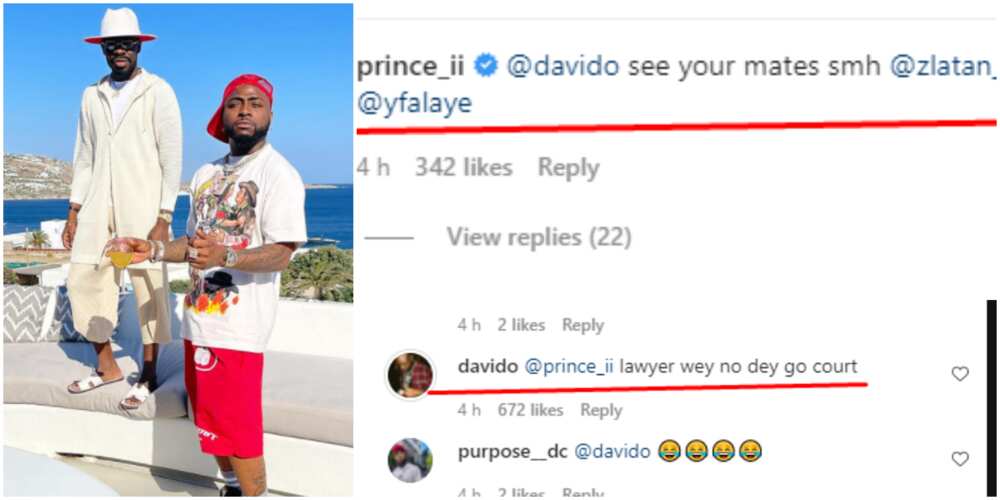 Davido's lawyer calls him out