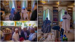 BREAKING: PDP presidential candidate Atiku meets IBB in Minna, photos emerge