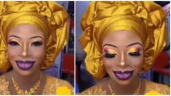 Too much of everything is bad: Nigerians share thoughts on video of lady with loud makeup