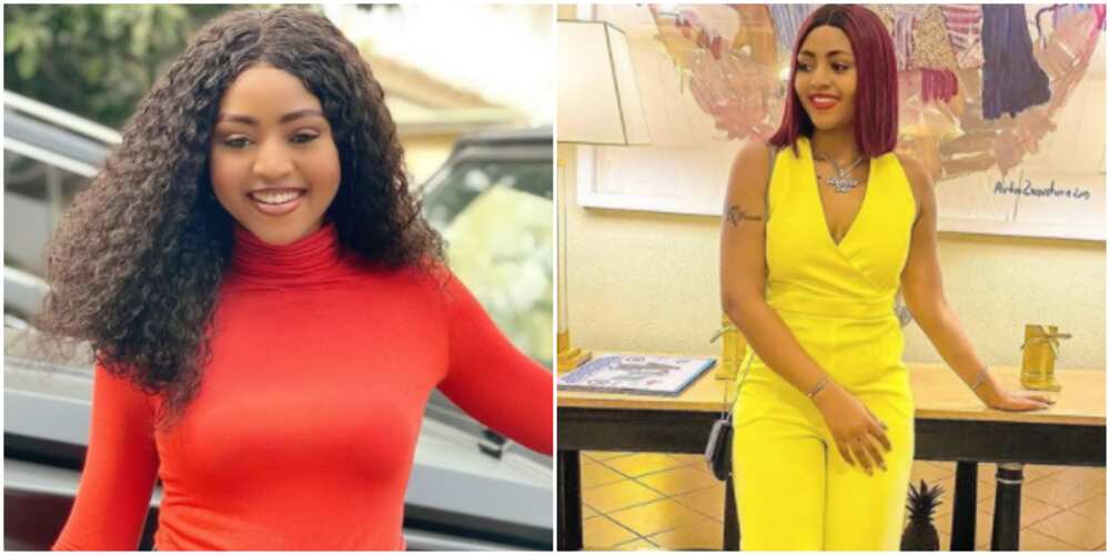 Lady throws her principles away as she gets a 'funny-looking' tattoo of actress, Regina Daniels