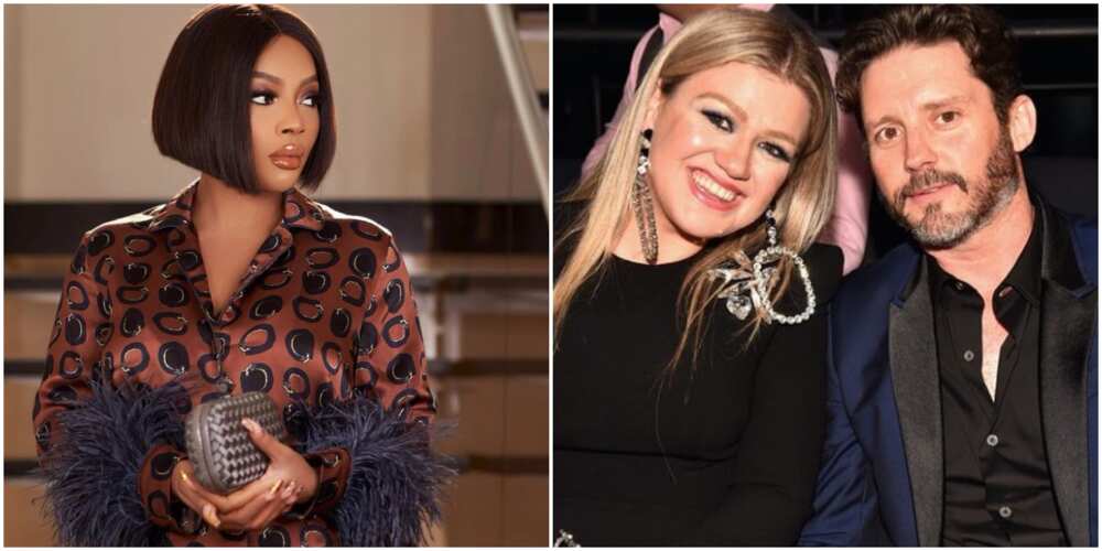 Toke Makinwa, US singer Kelly Clarkson, and Brandon Blackstock