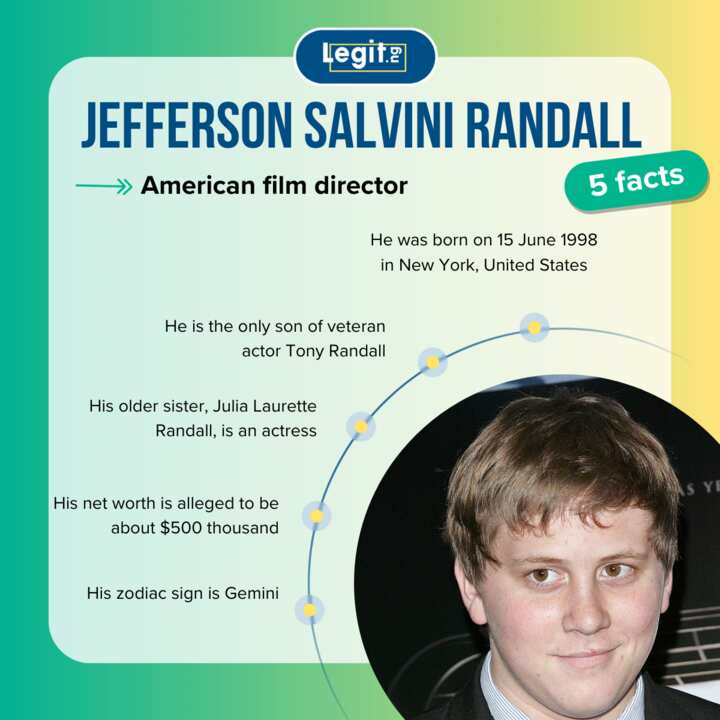 Who is Jefferson Salvini Randall? Get to know Tony Randall's son Legit.ng