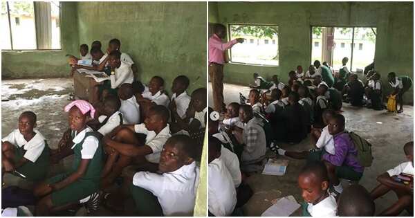 Corps member cries out over the poor situation of things at a school in Delta state