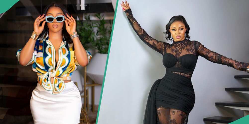 Toke Makinwa put curves on display in her outfit