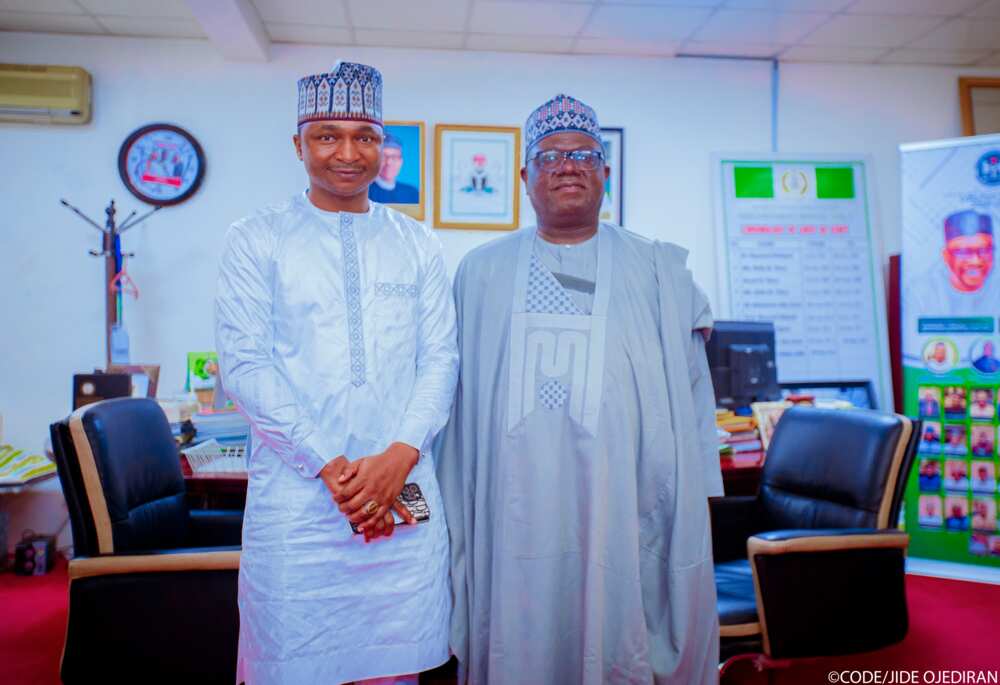 Hamzat Lawal and Professor Maxwell Gidado.