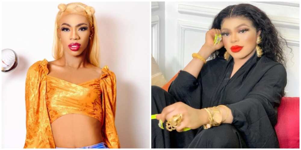 Photos of James Brown and Bobrisky