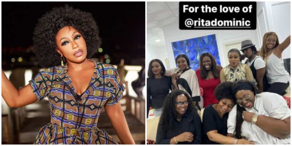 Photos of Rita Dominic and friends.