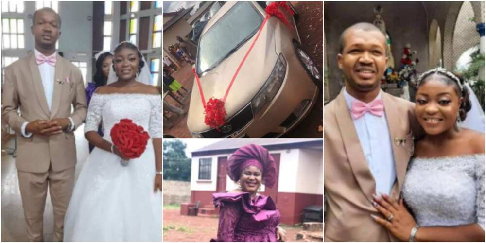 Couple gifted car gift on their wedding day Couple gifted car gift on their wedding day