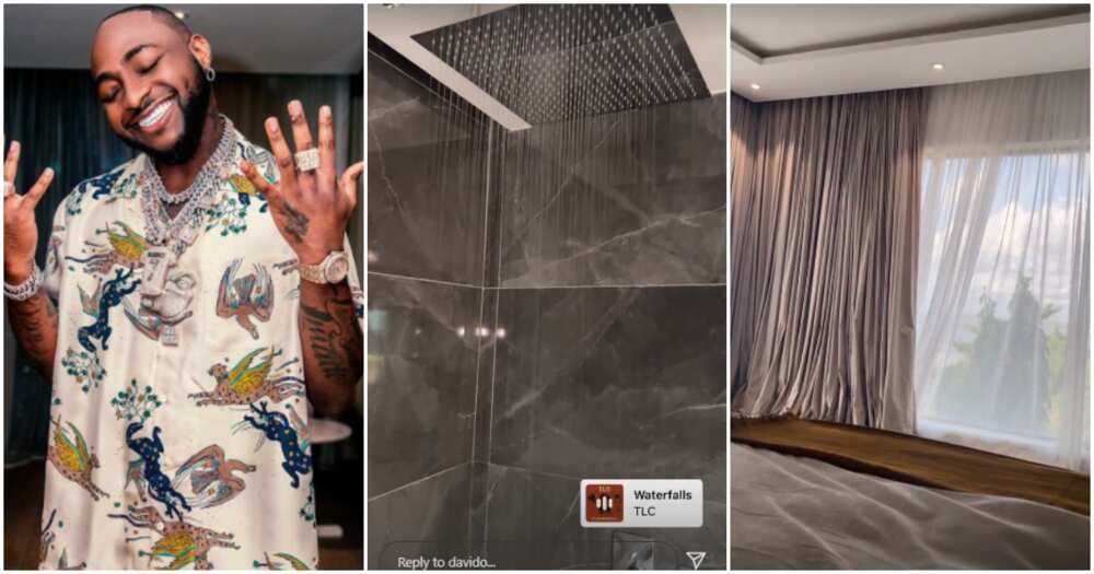 Davido shoes off feature in his home