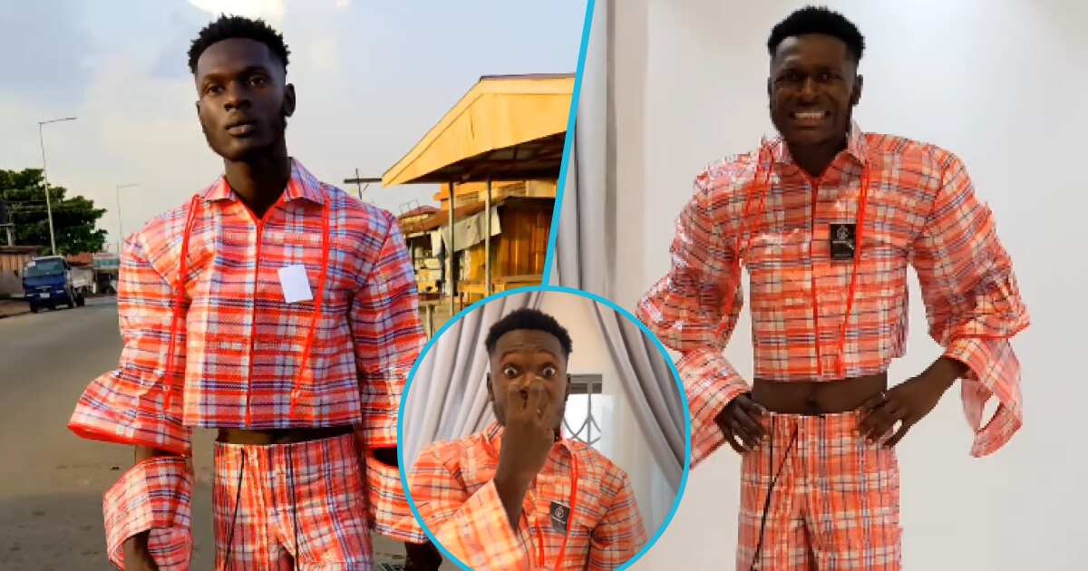 Reactions trail comic actor Ghana Must Go costume in comedy skit (VIDEO)