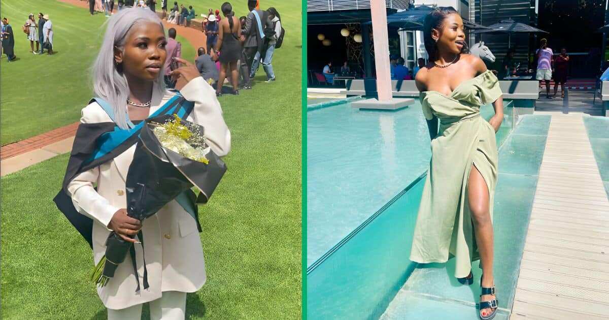 Reactions as a young lady celebrate earning her fourth degree (VIDEO)
