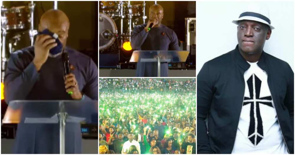 Pastor Paul Adefarasin gets emotional over Sammie Okposo's death.