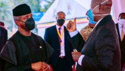 Photos show Osinbajo at inauguration of President Museveni in Uganda