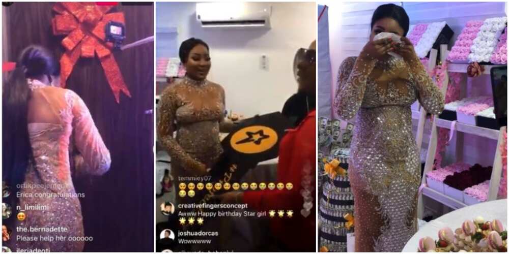 Erica at 27: Fans gift BBNaija star 3-bedroom house on her birthday, she sheds tears